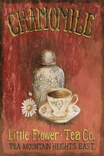 Chamomile Tea - Рекламная вывеска в ретро-стиле из металла