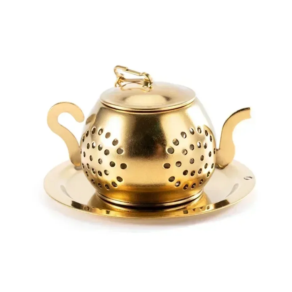 Herbal Tea - Золотой заварочный чайник-инфузор из нержавеющей стали