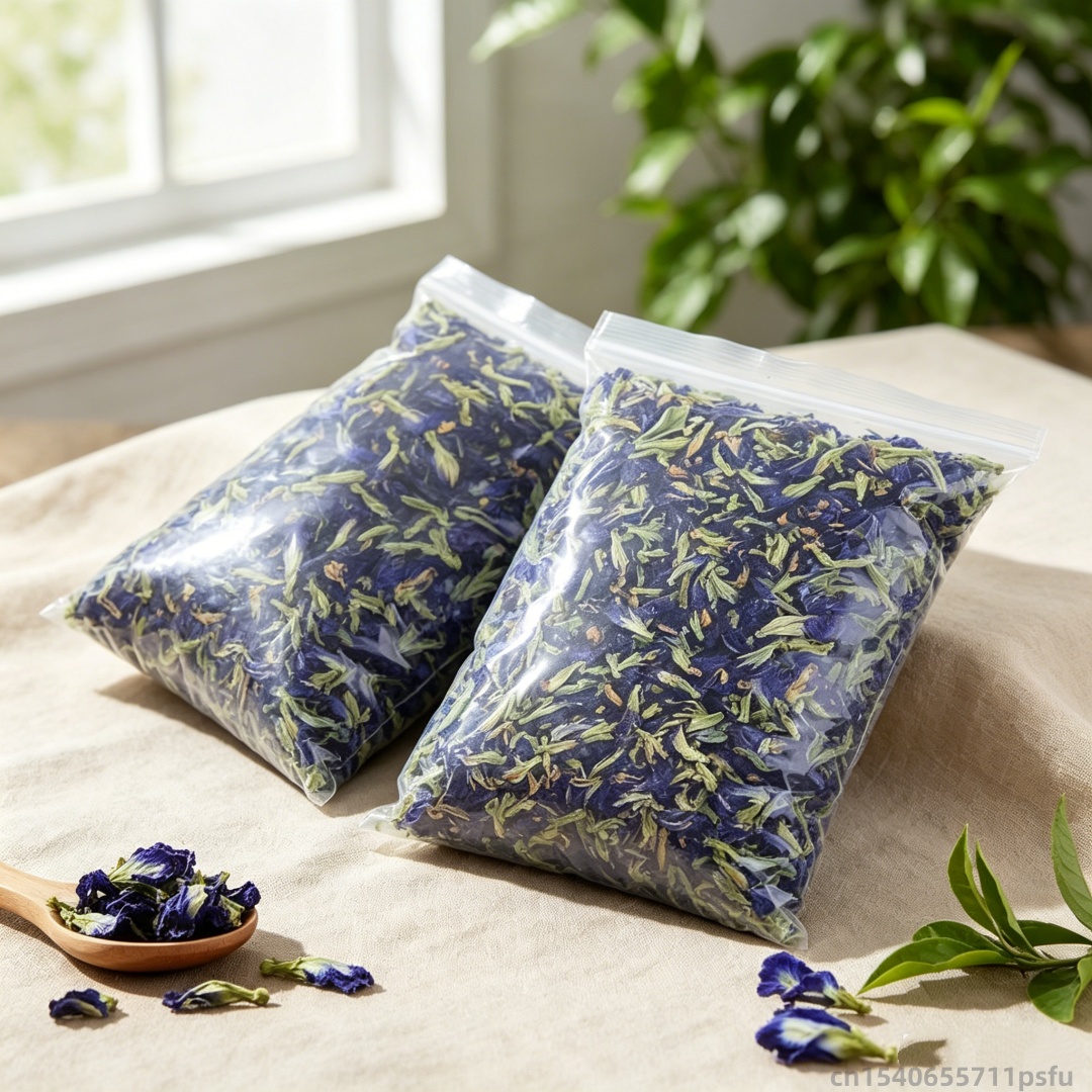 Dried Herbs - Натуральные сушеные цветы орхидеи-бабочки, синие цветы