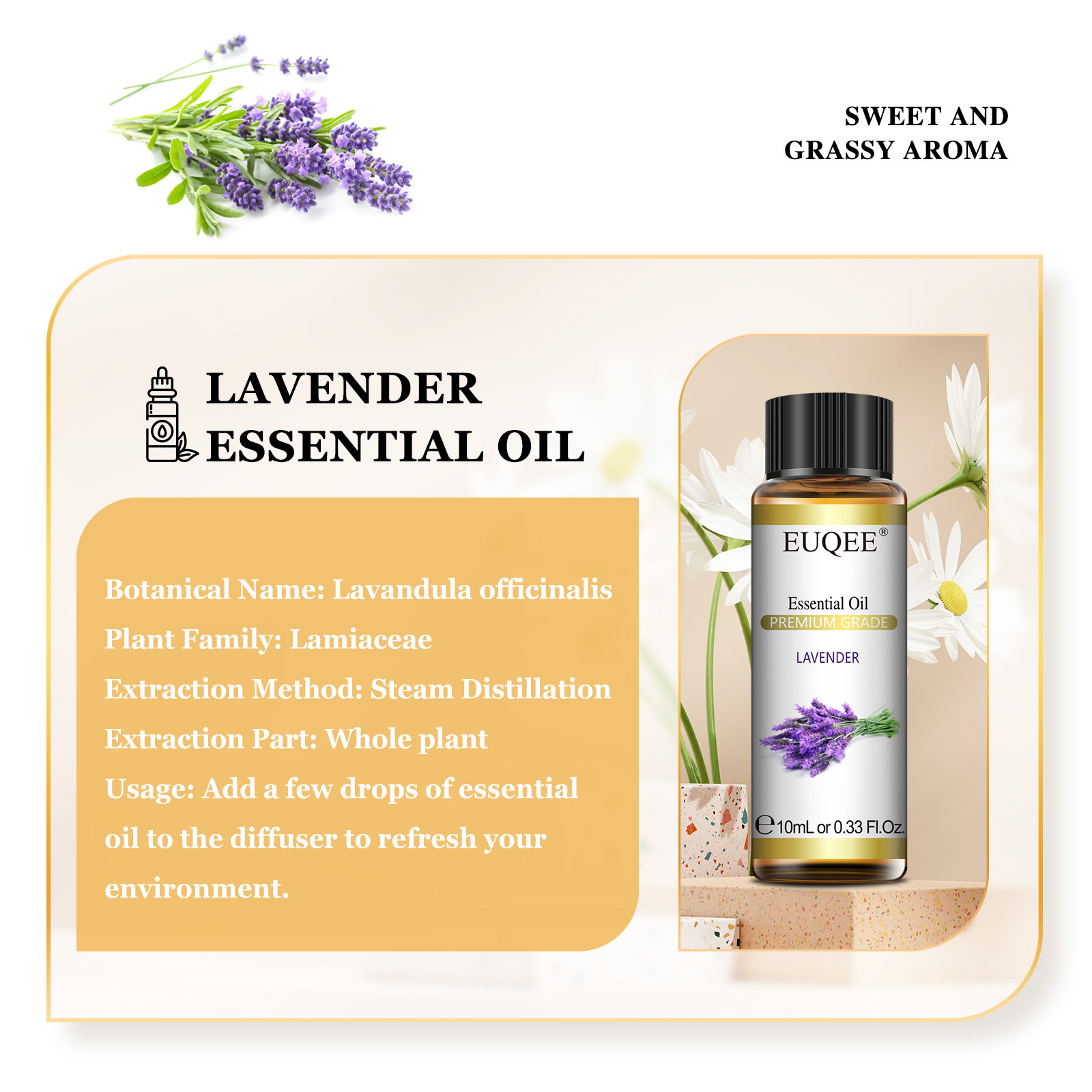 Натуральное эфирное масло EUQE – обзор и цена Lavender Oil